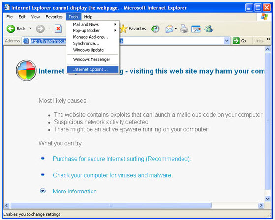 cannot uninstall internet explorer 7