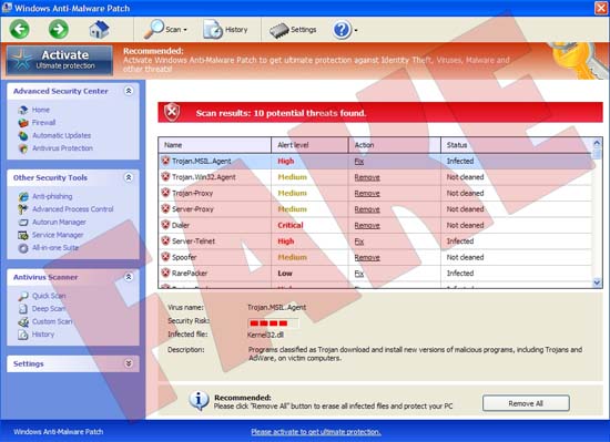 Windows Anti-Malware Patch