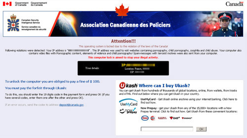 Association Canadienne de Policiers ransomware