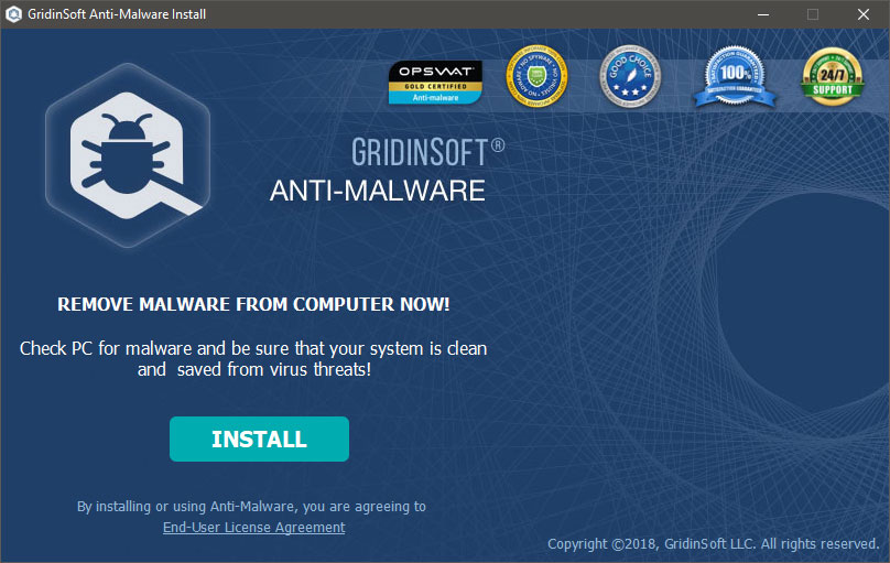GridinSoft Anti-Malware installeren