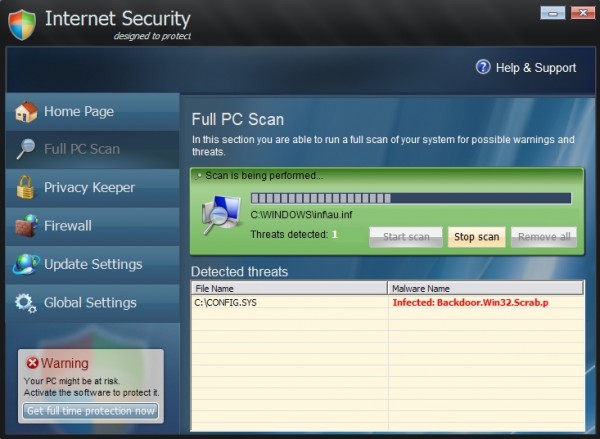 Isecurity.exe scam