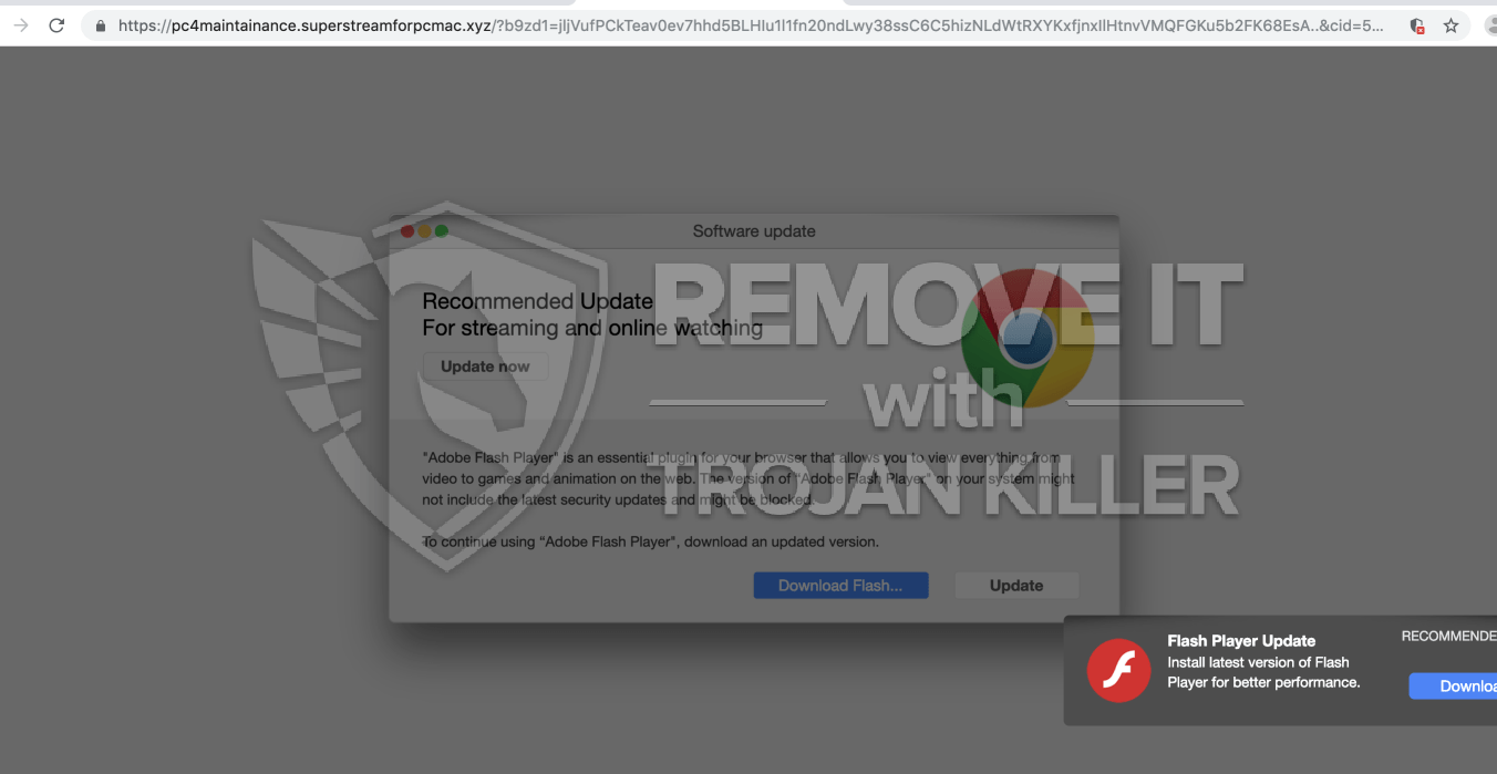 remove fake adobe flash update virus mac