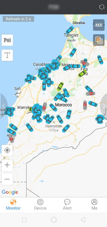 Gehackte auto's in Marokko