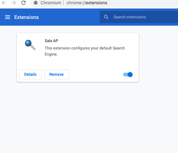 Sals AP Chrome extension