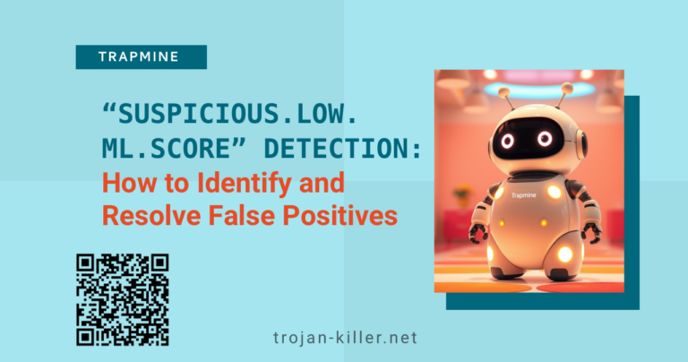 Trapmine Suspicious low ml score Detection